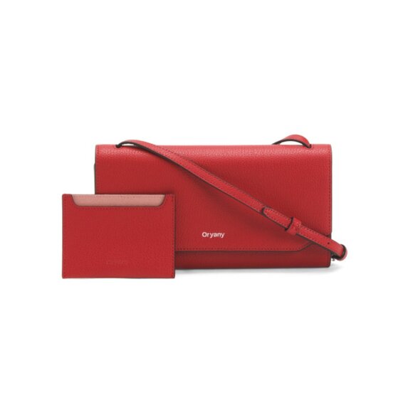 ORYANY Fire Red Leather Mandy Gift Set Crossbody - Picture 1 of 2